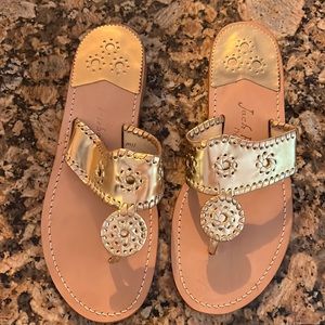Jack Rogers Gold Jacks II Flat Sandal Size 11